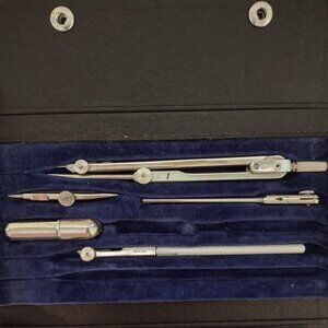 Vintage Friedman Bros Drafting Drawing Set with Case